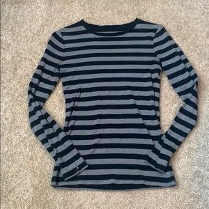 Grey/black striped long sleeve